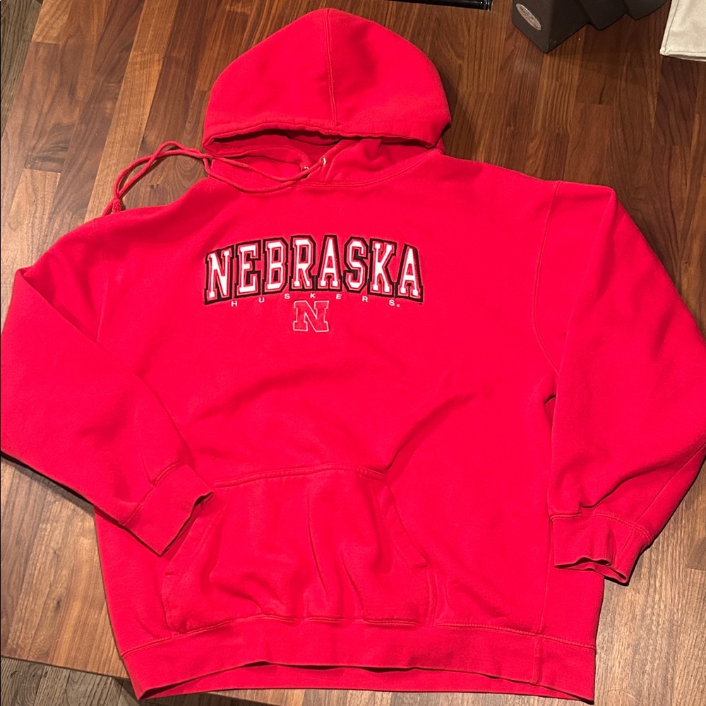 Nebraska Red Pullover Hoodie